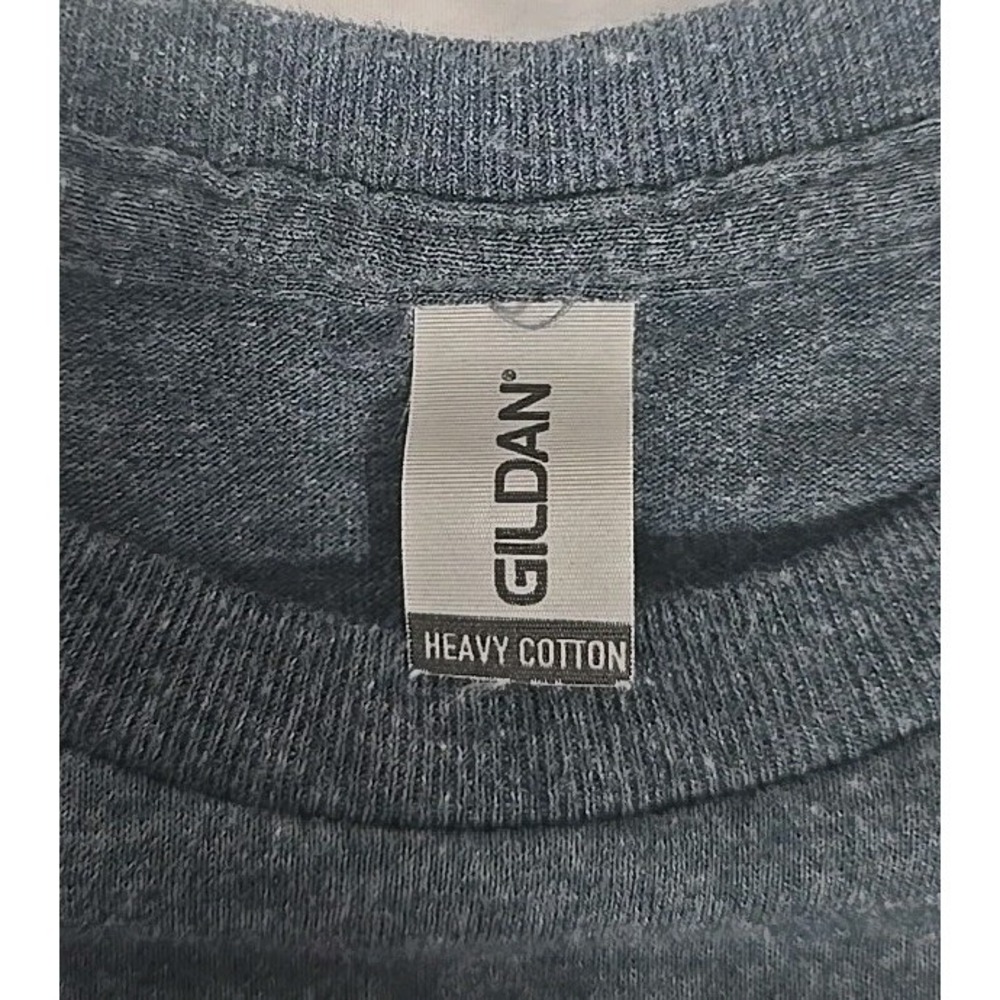 Gildan Men's Large Sloth Hiking Team Heather Gray T-shirt - Picture 5 of 7